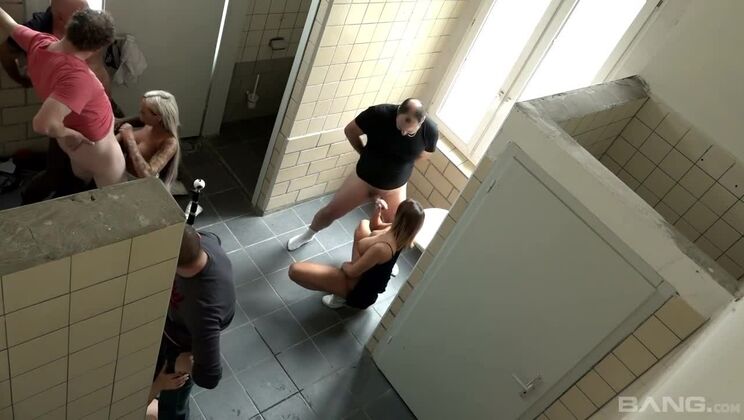 BANG.com - Natalie Hot - Inspires As Orgy In Public Restroom - Natalie Hot / 28.07.2021