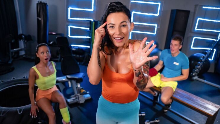 Fitness Rooms - Lexi Dona - Matthew Meier - Caramella Del X - Big cock gym threesome with babes / 11.01.2024