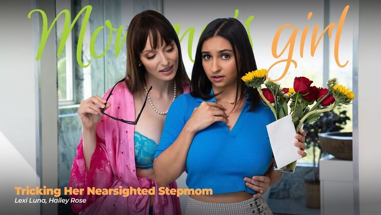 Girlsway - Lexi Luna - Hailey Rose - Tricking Her Nearsighted Stepmom / 26.10.2024