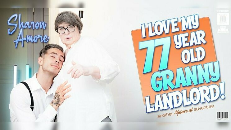Mature.nl - Willy Regal - Sharon Amore - Toyboy student gets caught by his 77 year old anal loving granny landlord Sharon Amore jerking off / 05.01.2025
