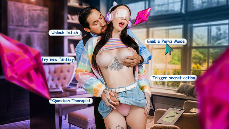 Perv Therapy - Juan Largo - Indica Marie - “Fucking IRL?!” Shy E-Girl Squirts All Over Her Pervy Therapist’s Cock / 11.08.2025