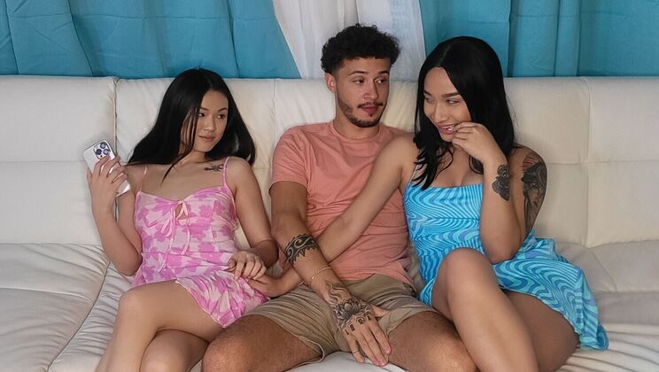 Teens Love Huge Cocks - Lulu Chu - Avery Black - Apollo Banks - Threesome Challenge / 02.08.2022